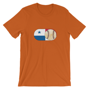 Baseball Mode -No Words - Panama Flag - Short Sleeve T-Shirt