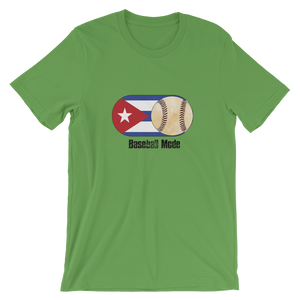 Baseball Mode- Cuba Flag Dirt Ball - Short-Sleeve T-Shirt