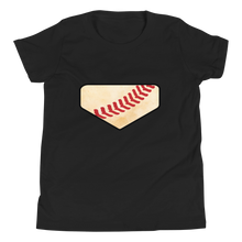 Load image into Gallery viewer, Homeplate Stitch - Dirt Logo - Youth Short Sleeve T-Shirt