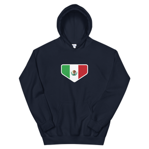 This is My Home - Homeplate Mexico Flag - Hooded Sweatshirt