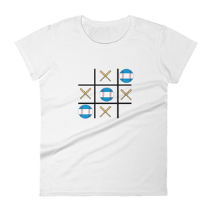 Baseball Game Winner - TTT - Nicaragua Flag - Women's short sleeve t-shirt
