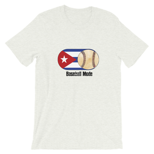Baseball Mode- Cuba Flag Dirt Ball - Short-Sleeve T-Shirt