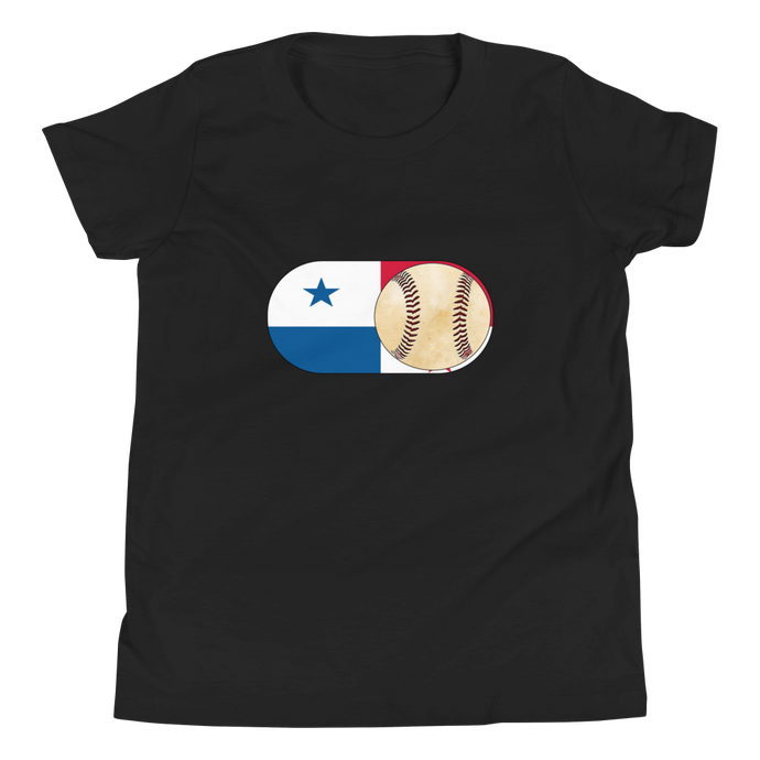 Baseball Mode - Panama Flag - Youth Short Sleeve T-Shirt