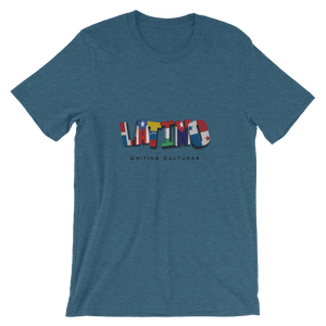 Proud Latino-  Flags - Uniting Culturas - Short-Sleeve T-Shirt