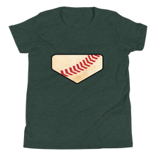 Load image into Gallery viewer, Homeplate Stitch - Dirt Logo - Youth Short Sleeve T-Shirt