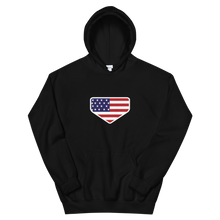 Load image into Gallery viewer, This is My Home - Homeplate USA Flag - Hooded Sweatshirt