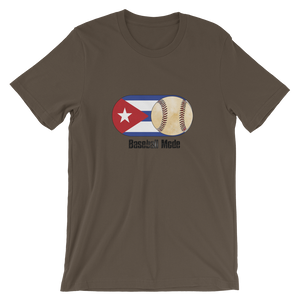 Baseball Mode- Cuba Flag Dirt Ball - Short-Sleeve T-Shirt