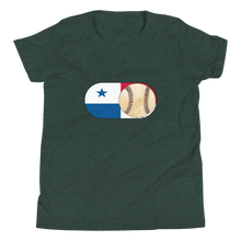 Load image into Gallery viewer, Baseball Mode - Panama Flag - Youth Short Sleeve T-Shirt