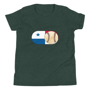 Baseball Mode - Panama Flag - Youth Short Sleeve T-Shirt