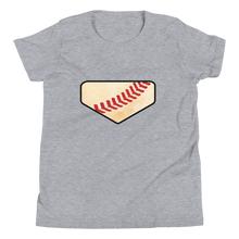 Load image into Gallery viewer, Homeplate Stitch - Dirt Logo - Youth Short Sleeve T-Shirt