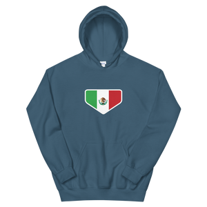 This is My Home - Homeplate Mexico Flag - Hooded Sweatshirt