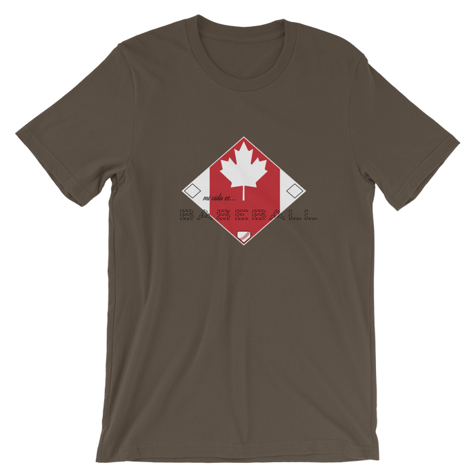 Mi Vida es Baseball - Canada Flag - Short-Sleeve T-Shirt