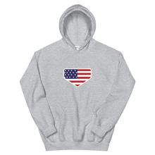 Load image into Gallery viewer, This is My Home - Homeplate USA Flag - Hooded Sweatshirt