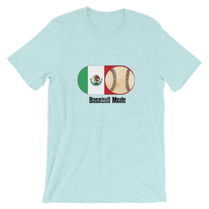 Baseball Mode - Mexico Flag Dirt Ball - Short-Sleeve T-Shirt