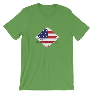 My Life is Beisbol - USA Flag - Short-Sleeve T-Shirt