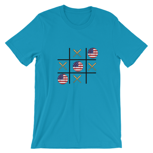 Baseball Winner Game - TTT - USA Flag - Short-Sleeve T-Shirt