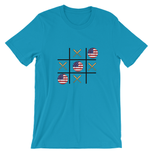 Baseball Winner Game - TTT - USA Flag - Short-Sleeve T-Shirt