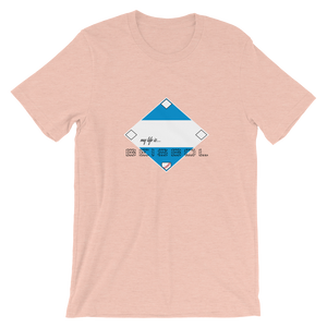 My Life is Beisbol - Nicaragua Flag - Short-Sleeve T-Shirt