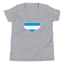 Load image into Gallery viewer, Baseball Homeplate - Nicaragua Flag - Youth Short Sleeve T-Shirt