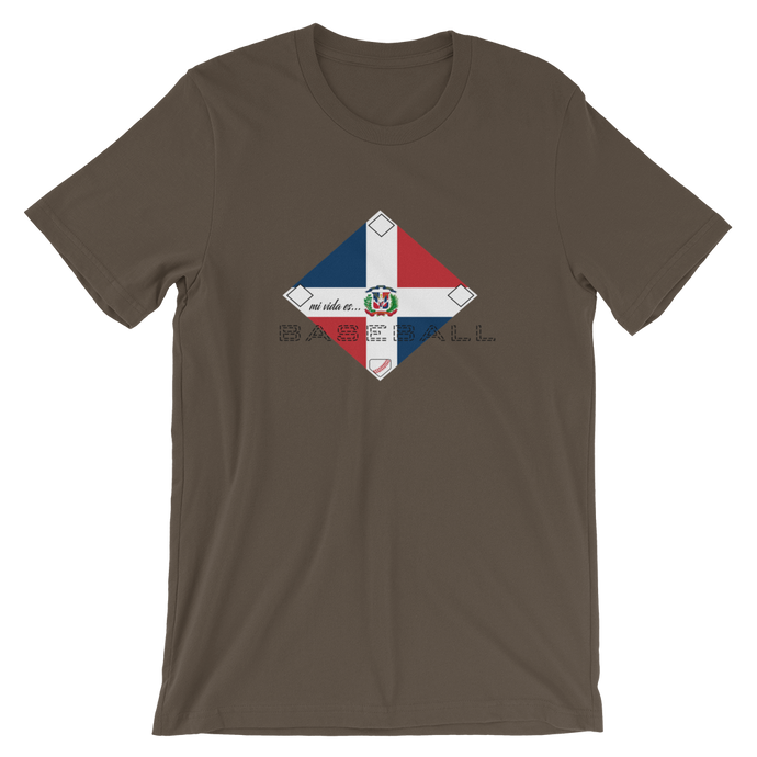 Mi Vida es Baseball - RD Flag - Short-Sleeve T-Shirt