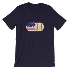 Load image into Gallery viewer, Baseball Mode -No Words - USA Flag - Short Sleeve T-Shirt