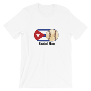 Baseball Mode- Cuba Flag Dirt Ball - Short-Sleeve T-Shirt