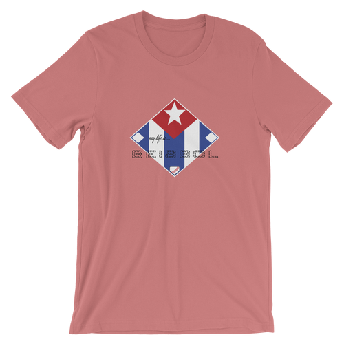 My Life is Beisbol - Cuba Flag - Short-Sleeve T-Shirt