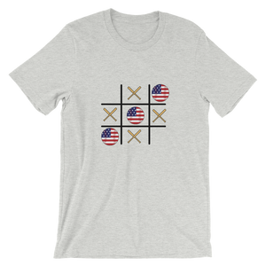 Baseball Winner Game - TTT - USA Flag - Short-Sleeve T-Shirt