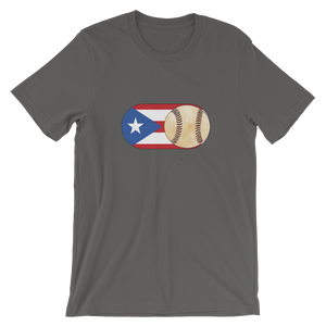 Baseball Mode -No Words - PR Flag - Short Sleeve T-Shirt