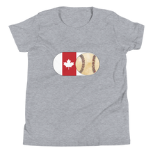 Load image into Gallery viewer, Baseball Mode - Canada Flag - Youth Short Sleeve T-Shirt