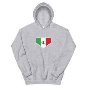 This is My Home - Homeplate Mexico Flag - Hooded Sweatshirt