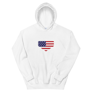 This is My Home - Homeplate USA Flag - Hooded Sweatshirt