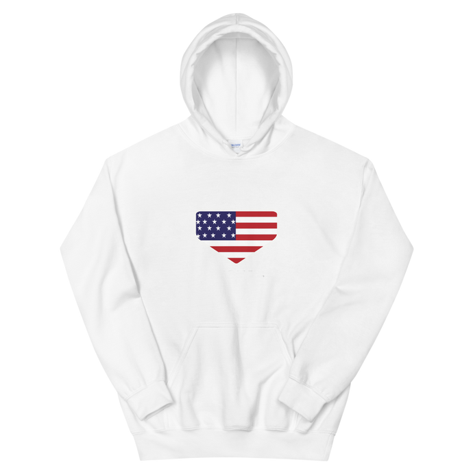 This is My Home - Homeplate USA Flag - Hooded Sweatshirt