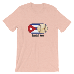 Baseball Mode- Cuba Flag Dirt Ball - Short-Sleeve T-Shirt