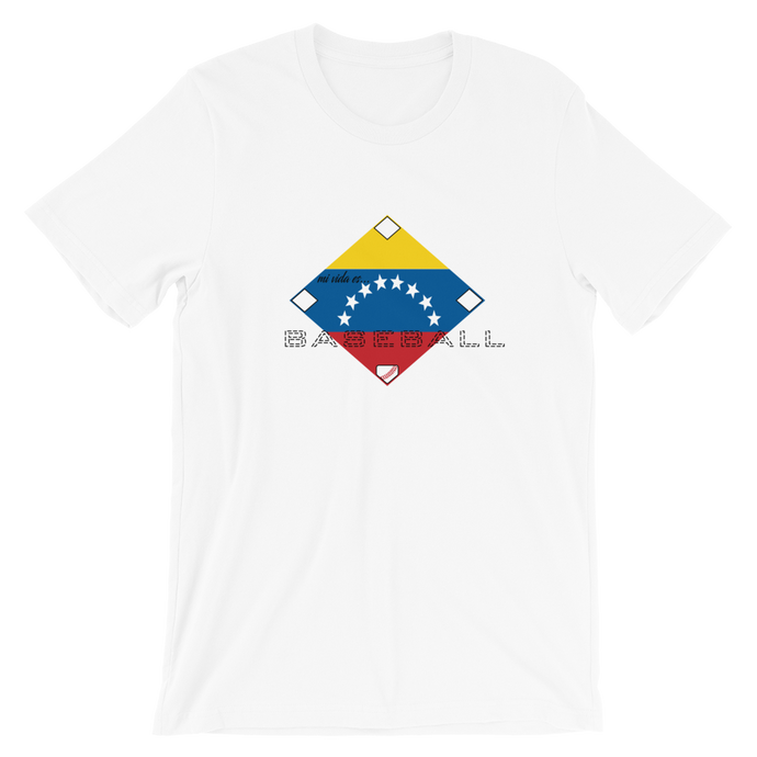 Mi Vida es Baseball - Venezuela Flag - Short-Sleeve T-Shirt
