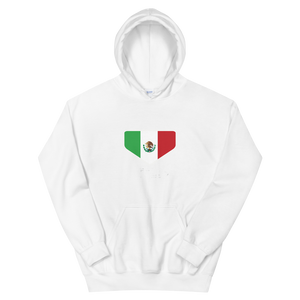 This is My Home - Homeplate Mexico Flag - Hooded Sweatshirt