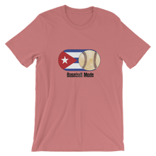 Load image into Gallery viewer, Baseball Mode- Cuba Flag Dirt Ball - Short-Sleeve T-Shirt