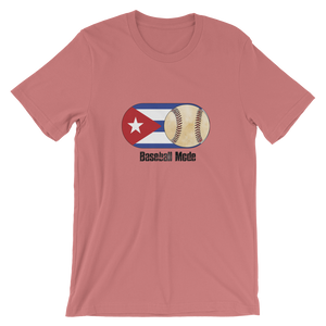 Baseball Mode- Cuba Flag Dirt Ball - Short-Sleeve T-Shirt