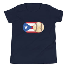 Load image into Gallery viewer, Baseball Mode - PR Flag - Youth Short Sleeve T-Shirt