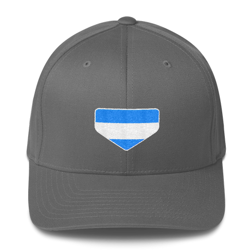 Baseball Homeplate - Nicaragua Flag - Structured Twill Cap