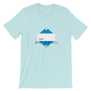 My Life is Beisbol - Nicaragua Flag - Short-Sleeve T-Shirt