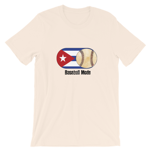 Baseball Mode- Cuba Flag Dirt Ball - Short-Sleeve T-Shirt