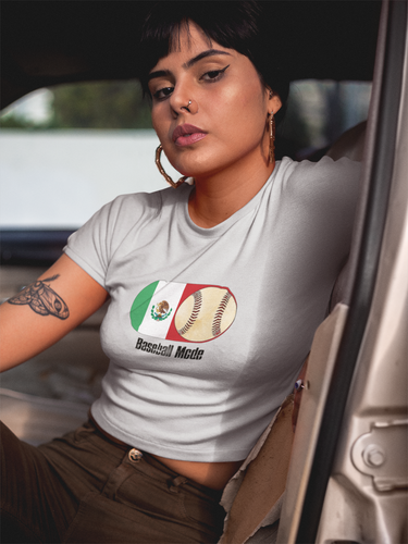 Baseball Mode - Mexico Flag - Women's Short Sleeve T-shirt